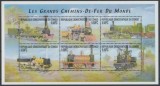 DR CONGO 2001 TRANSPORT TRENURI LOCOMOTIVE, Nestampilat