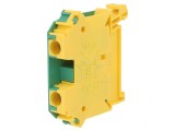 Conector &Icirc;mbinare Șine 0,5-10mm2 2 Borne Galben-Verde