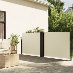 vidaXL Copertină laterală retractabilă, crem, 100 x 600 cm 4004580