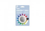 Cumpara ieftin Clopotel cu lumini LED multicolore pentru bicicleta, argintiu