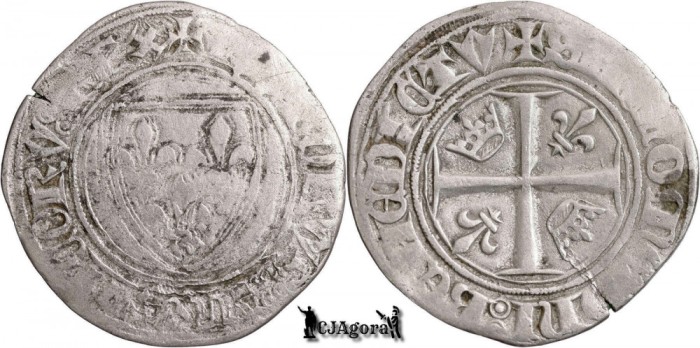 1389-1405, Blanc - Carol al VI-lea - Paris - Regatul Franței