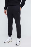 Reebok pantaloni barbati, culoarea negru, neted