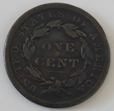 1 cent SUA/USA 1838 foto