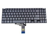 Tastatura Laptop, Asus, VivoBook 15 R564D, R564DA, R564DK, R564F, R564FA, R564FJ, R564J, R564JA, R564U, R564UA, gri, layout US