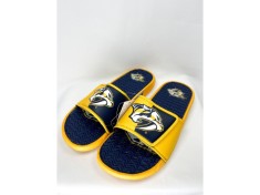 Nashville Predators papuci de bărbați Colorblock Slipper - S = 39&ndash;41 EU