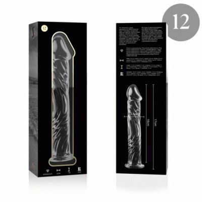 NEBULA SERIES BY IBIZA - MODEL 12 DILDO BOROSILICATE GLASS CLEAR 17 CM -O- 3.5 CM foto