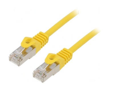 Patch Cord F/UTP Cat6 Galben 1m RJ45 foto