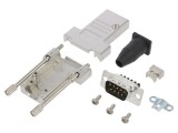 Conector D-Sub 9 PIN Tată Drept Terminal cu Șurub Pe Cablu Aurit