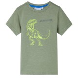 Gossi tricou pentru copii cu maneci scurte kaki deschis 116