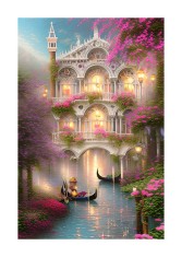 Sticker decorativ, Castel, Roz, 85 cm, 6351ST foto