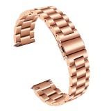 Curea metalica compatibila Garmin Vivoactive 4, telescoape Quick Release, 22mm, Pink Gold, Very Dream