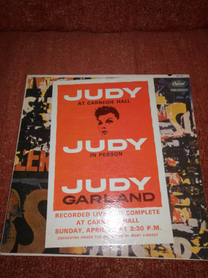 Judy Garland at Carnegie Hall 2 LP Capitol 1961 US vinil vinyl foto