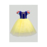 Cumpara ieftin Costum Disney - Rochie Lunga Alba ca Zapada