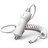 Incarcator auto Hama, Micro-USB, 2,4 A, Alb