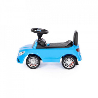 Mașinuță - Supercar, albastra, fară pedale, 66x28.5x30 cm, 1-3 ani foto