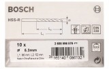 Bosch Set 10 burghie pentru metal HSS-R, DIN338, 5.3x52x86mm ProAdvanced PowerfulTools