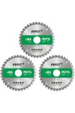 Set de 3 discuri de tăiat rotative RRRST pentru materiale multiple 85 x 15 mm 40 dinți - pentru aluminiu, cupru, neferoase