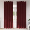 VidaXL Draperii opace cu ocheți, 2 buc., bordo, catifea
