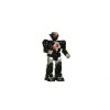 Robot de jucarie negru care merge, are lumina, sunet, mers motorizat, 20x10x38 cm, Oem