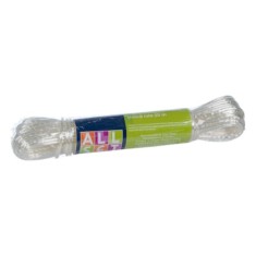 Sfoara din plastic pentru rufe, alba, 20 M foto