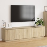 VidaXL dulap TV cu LED Stejar Sonoma 180x38x49 cm Lemn prelucrat