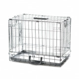 Cumpara ieftin Cușcă pentru c&acirc;ini DOG 1 ZINC &ndash; 48,5 x 30 x 38,5 cm