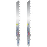 Wilpu HGS 14 - Set panze fierastrau pendular tija cu un prag de prindere (T) 100 mm lemn taiere dreapta grosiera 2 bucati