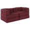 Canapea modulara Manual 2 pcs Bordo 70 x 70 x 56 cm tesatura
