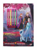 Disney. Regatul de gheață II. Colorăm cu Anna, Elsa și prietenii lor (conține 4 creioane cerate), Litera