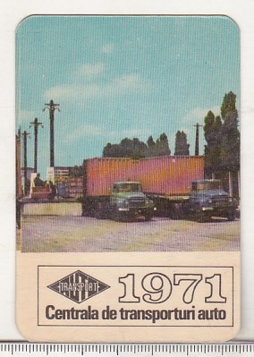 bnk cld Calendar de buzunar 1971 - Centrala transporturi auto Autotransport foto