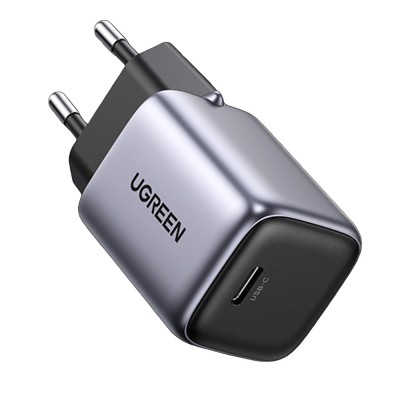 Incarcator usb-c, gan, incarcare rapida, 30w, ugreen nexode, space gray foto
