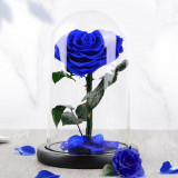 Trandafir Criogenat inima albastra &Oslash;9cm, cupola 17x28cm