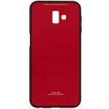 Husa SAMSUNG Galaxy J6 Plus 2018 - Glass (Rosu)