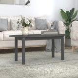 Cumpara ieftin Măsuță de cafea, gri, 110x55x45 cm, lemn masiv de pin