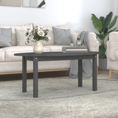 vidaXL Măsuță de cafea, gri, 110x55x45 cm, lemn masiv de pin 822344