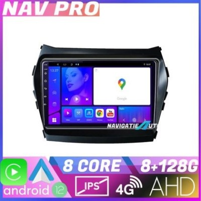 Navigatie Hyundai Santa Fe IX45 2012 2017 KIT 209 EDOTEC-LITE Android Ecran 720P Octa Core 8 128 Carplay CarStore Technology foto