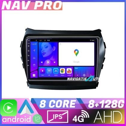 Navigatie Hyundai Santa Fe IX45 2012 2017 KIT 209 EDOTEC-LITE Android Ecran 720P Octa Core 8 128 Carplay CarStore Technology