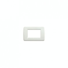 Placa ornament 3 module Rondo Vimar(Idea)Silk granite white