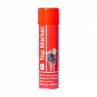 Spray roșu pentru marcarea ovinelor, TopMarker, 500&amp;nbsp;ml foto