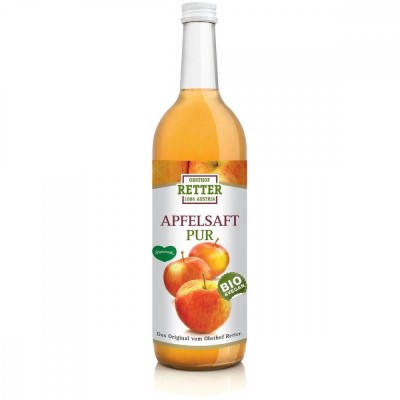 Suc de mere pur, bio, 750ml, Retter foto