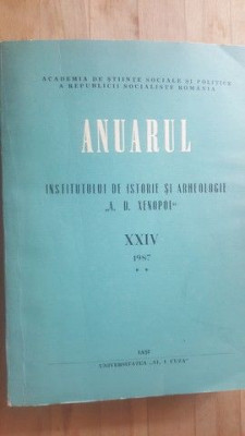 Anuarul Institutului de Istorie si Arheologie &amp;bdquo;A. D. Xenopol&amp;rdquo; XXIV 2 foto