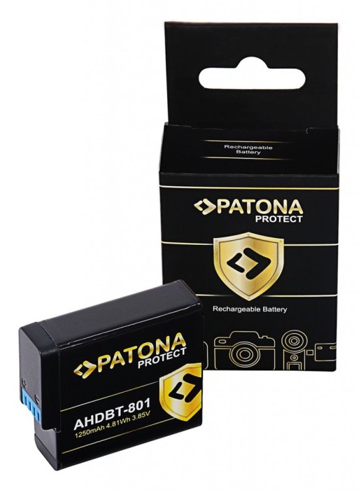Acumulator /Baterie Patona Protect pentru GoPro Hero 8 AHDBT-801 Hero 7 AHDBT-701 Hero 6 Hero 5 AHDBT-501