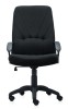 Scaun directorial ergonomic din material textil, negru OMC