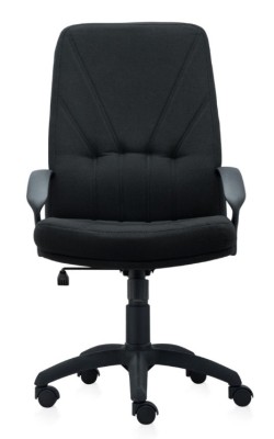 Scaun directorial ergonomic din material textil, negru OMC foto