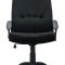 Scaun directorial ergonomic din material textil, negru OMC