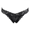 Chiloti String Dantela Neagra, Poliamida Elastan, Design Brazilian, Lenjerie Dama Sexy, Marime Universala