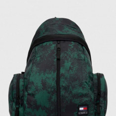 Tommy Jeans rucsac bărbați, culoarea verde, mare, cu model AM0AM12267