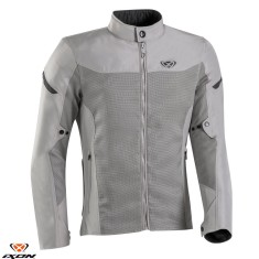 Geaca (jacheta) barbati pentru scuter - motocicleta Racing/Roadster Ixon vara model Fresh MS culoare: greige (gri) Greige (gri) L
