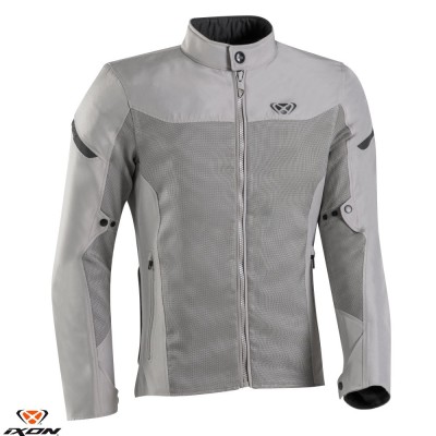 Geaca (jacheta) barbati pentru scuter - motocicleta Racing/Roadster Ixon vara model Fresh MS culoare: greige (gri) Greige (gri) XL foto