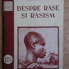 Despre rase si rasism, Acad. dr St. Milcu